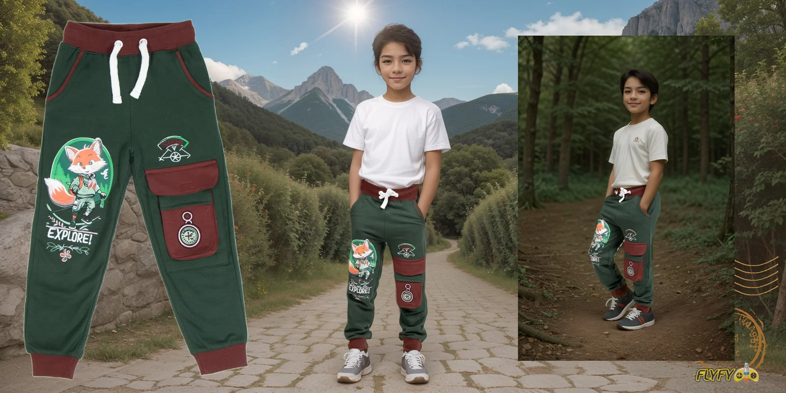 Adventure fox jogger pants in mountain trail