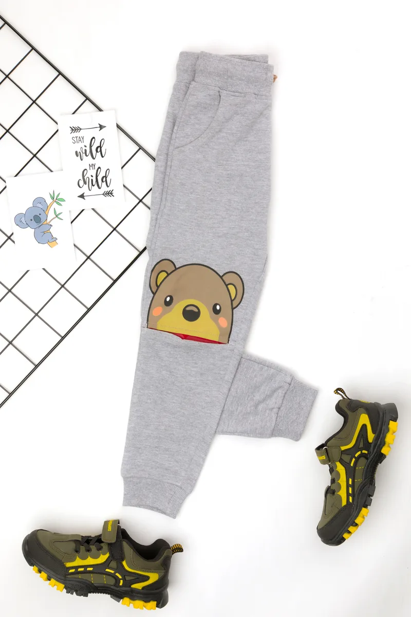 Bear 3D Knee Pants front view