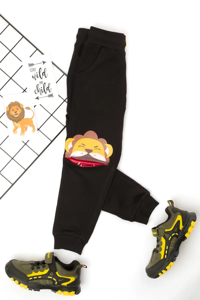 Lion 3D Knee Pants front view