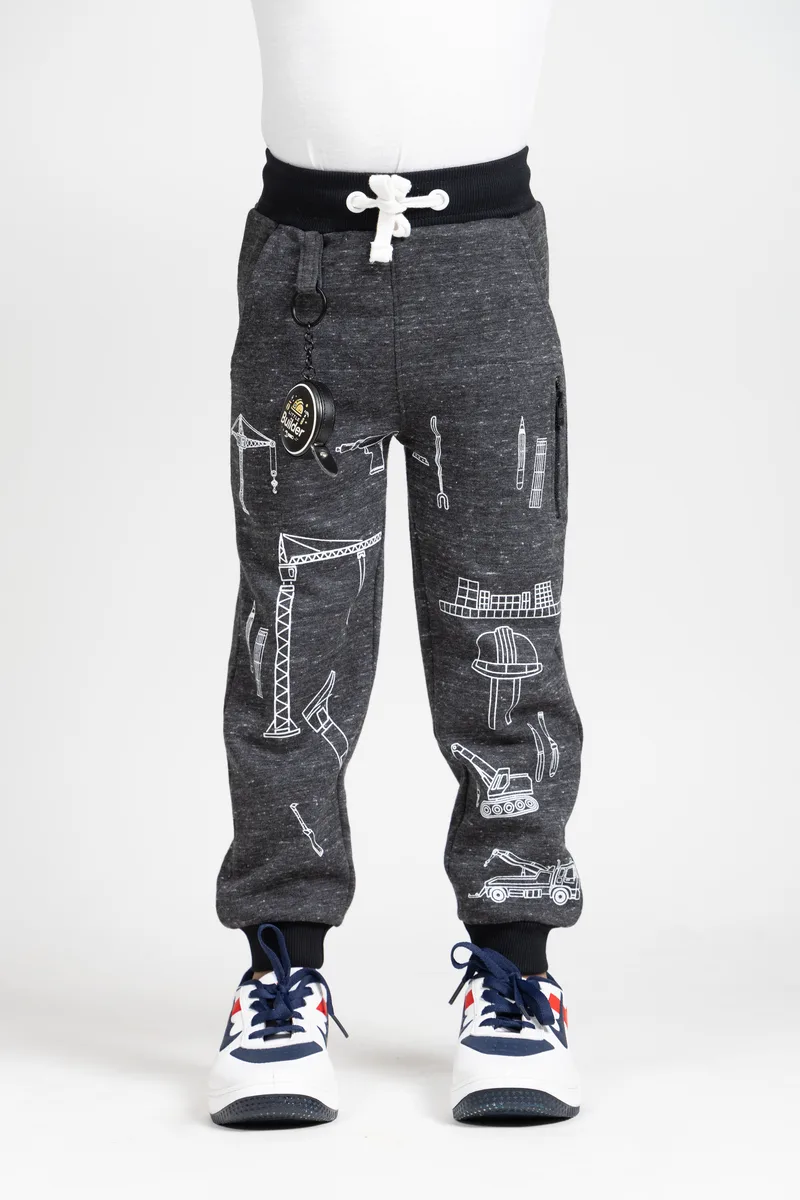 Little Builder Jogger Pants on model side