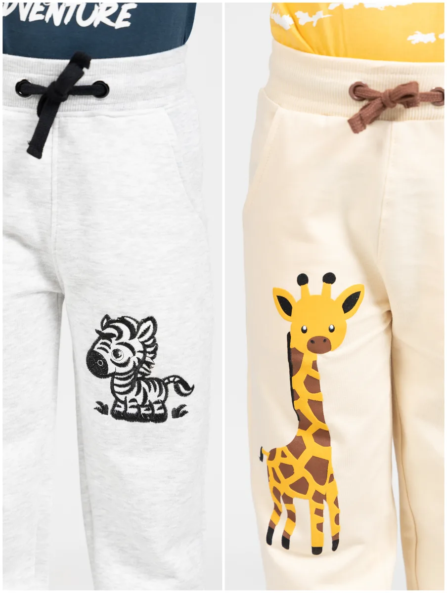 Safari Giraffe Jogger Pants detail